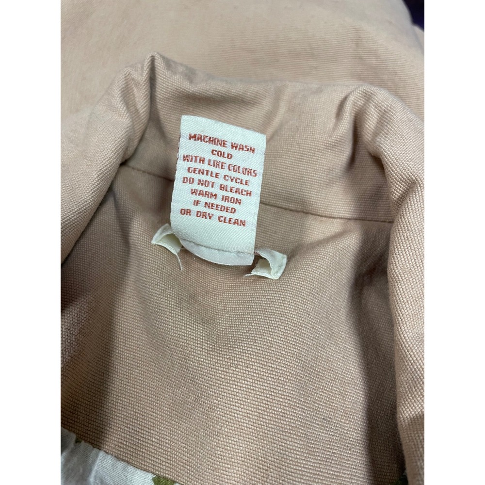 Sundance Womens Fielding Double Breasted Pea Coat Tan Boho Chic Academia Work L - Picture 14 of 14